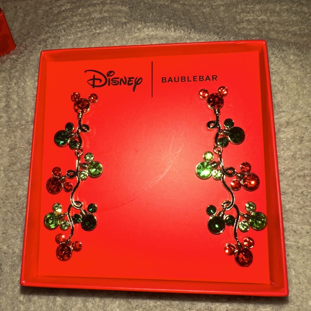 Baublebar × Disney Limited Edition Mickey 
Christmas light Earrings